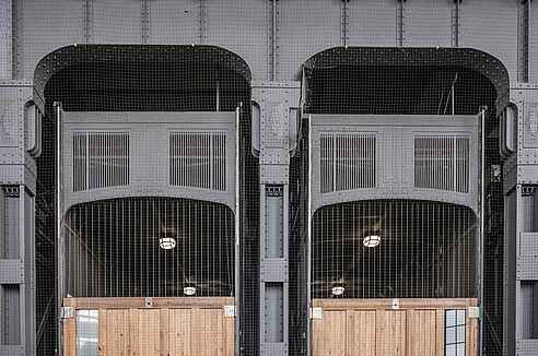 Alter Elbtunnel Hamburg mit dem Fahrstuhl.
